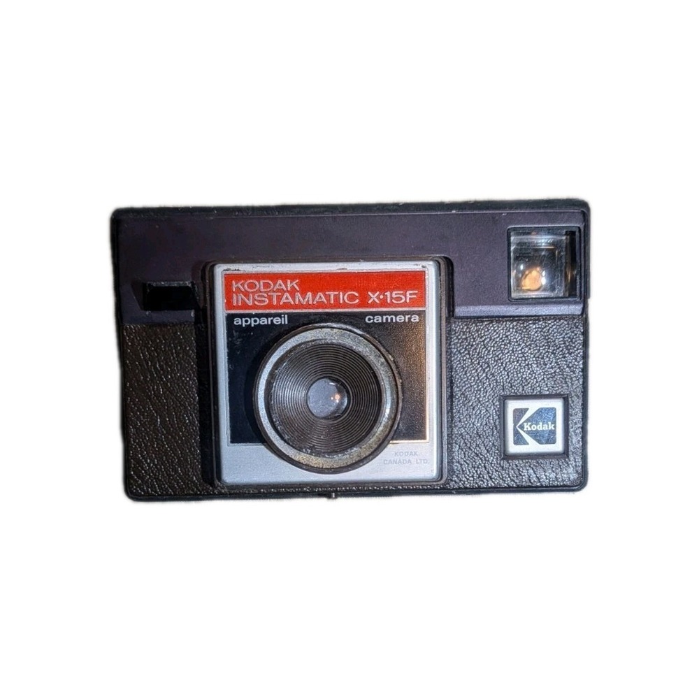 Vintage Kodak Instamatic X-15F Camera Tested And Working, No Flash